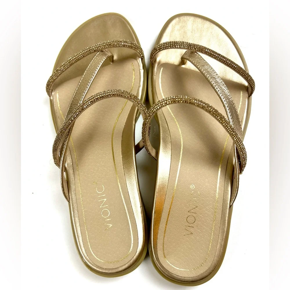 Vionic Women's Gold Sandals - Picture 4 of 8